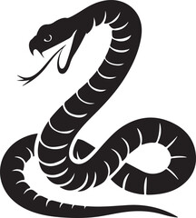 Cobra Snake silhouette vector image