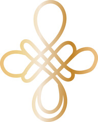 Obraz premium Ornamental Knot Charm Hand Drawn Line Icon