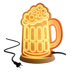 Neon beer mug light