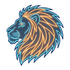 Illuminated lion head