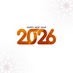 Happy new year 2026 decorative background design