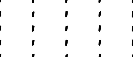 Simple seamless pattern with small black dash lines. Playful polka sprinkle background in minimal hand drawn style. Vector illustration on an isolated background.