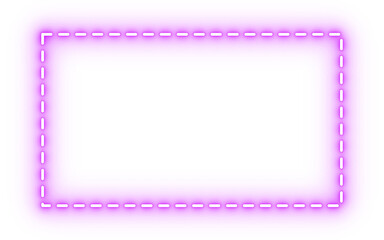 Glowing pink dotted rectangle frame border