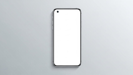 A blank billboard display and a vector exclamation mark icon are featured on a wall in this business communication design with an empty advertising screen frame