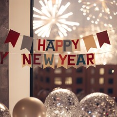 Happy New Year stock illustration