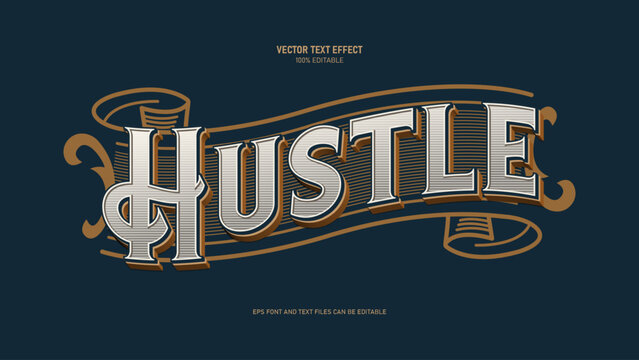 Vintage text effect,  victorian style editable text effect