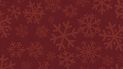 Vibrant red snowflake pattern for winter holiday designs