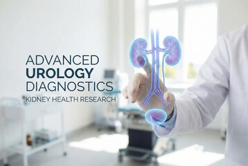  Medical professional shows kidney health protection concept. 