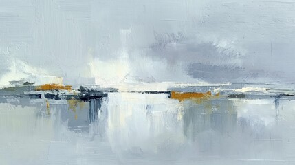 Abstract Seascape with Reflective Horizon
