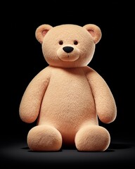 Charming Plush Teddy Bear Portrait