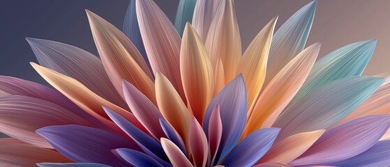 Vibrant Petals in Gradient Bloom