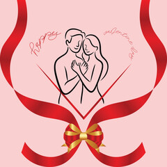 a graphic design template for a Valentine's Day card featuring the text "happy Valentine day"