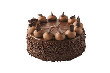 delicious chocolate cake, perfect for any celebration . Isolated on transparent background, png