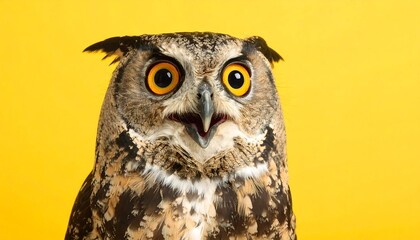 Close-up owl portrait