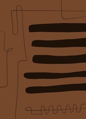 Abstract image for printing. Picture for modern interiors. The picture is painted by hand on a tablet. © neurostructure