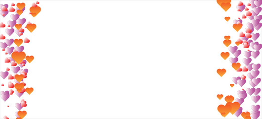 Fototapeta premium Simple valentine's day celebration text curt. illustrator white background