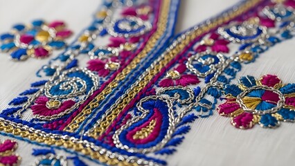 Kurti fabric detail.
