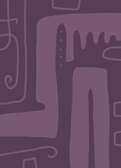 Abstract image for printing. Picture for modern interiors. The picture is painted by hand on a tablet. © neurostructure