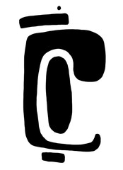 Abstract image for printing. Picture for modern interiors. The picture is painted by hand on a tablet. © neurostructure