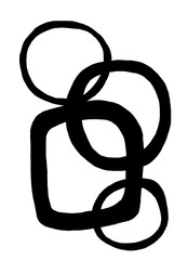 Abstract image for printing. Picture for modern interiors. The picture is painted by hand on a tablet. © neurostructure