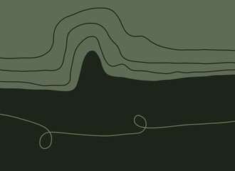 Abstract image for printing. Picture for modern interiors. The picture is painted by hand on a tablet.