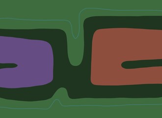 Abstract image for printing. Picture for modern interiors. The picture is painted by hand on a tablet.