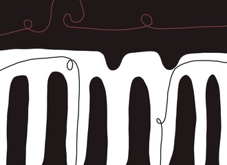 Abstract image for printing. Picture for modern interiors. The picture is painted by hand on a tablet.