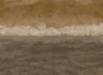 Abstract Landscape Painting - digital painting. Painted on a tablet.