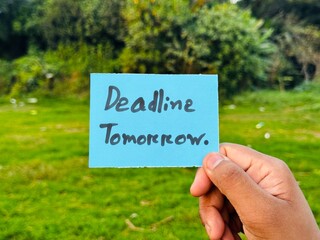 Deadline today handwritten card, Handwritten Deadline icon card