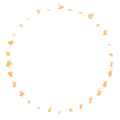 Spark Fire Circle. Fire ring made of glowing sparks on black background. Perfect for magical overlays, fantasy effects and energetic motion designs.