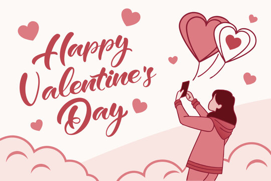 snapchat filter template with a pink and red heart