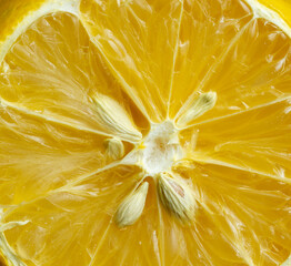 Fresh orange slice close-up isolated on a white background, showcasing juicy citrus texture, vivid color, and natural fruit appeal for commercial use.