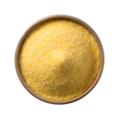 Bowl of couscous isolated on transparent background