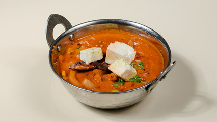 Indian soup bowl isolated