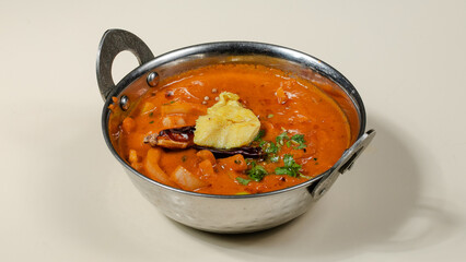 Indian soup bowl isolated