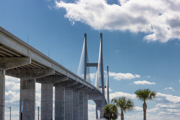 Sidney Lanier Bridge connecting Georgia Coatal mainland to the Barrier Islands.
