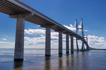Sidney Lanier Bridge connecting Georgia Coatal mainland to the Barrier Islands.
