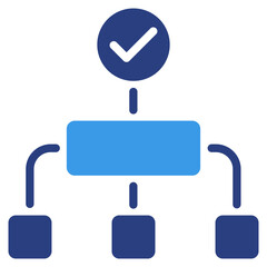 Obraz premium Workflow Success Icon Element For Design