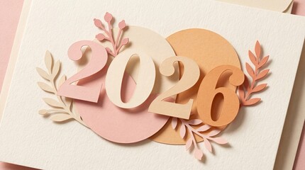 Luxury Happy New Year 2026 Greeting Card With Golden Typography On Dark Background