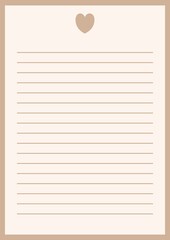 Lovely Lined Paper Waits For Your Personal Message
Heartfelt Notes Begin On This Beautiful Stationery
