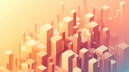 Isometric cubes on presentation backdrop.