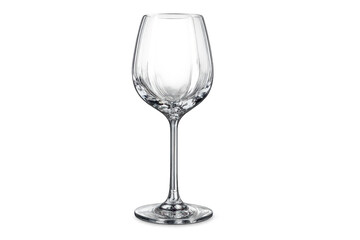 Elegant crystal glass with a transparent background on black surface.