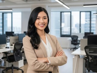Professional woman in office setting