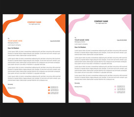 Professional Letterhead Template Modern Business Letterhead Design Template Clean and professional corporate company business letterhead template design with color variation bundle