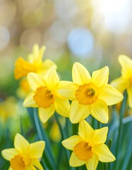 Spring Daffodils in Bloom