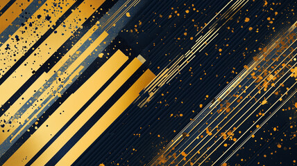 Corporate slide background with gold diagonal elements. Business presentation