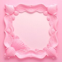 Pink shell frame