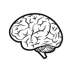 Brain icon vector design template