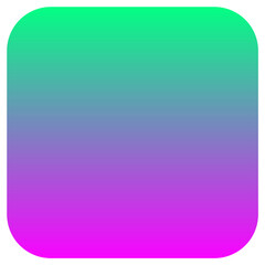 Square gradient shape with rounded corners. Modern design element for web and app interface.