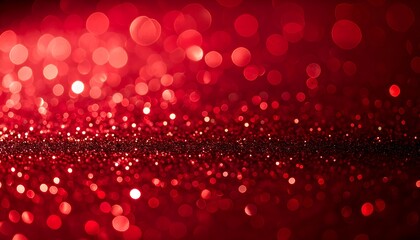 Vibrant red bokeh background
